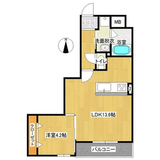 ル・リヤン末広【9階】の間取り