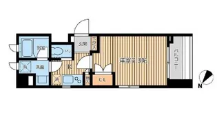 CITY SPIRE森下【9階】の間取り