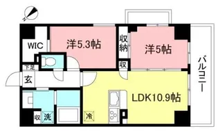 プレズィール・イケダヤ【8階】の間取り