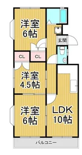 CREA御殿山A【2階】の間取り