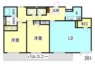 高商アパート【2階】の間取り