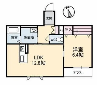 Supreme福富【1階】の間取り