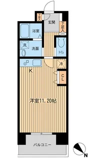 六本木ライズハウス【4階】の間取り