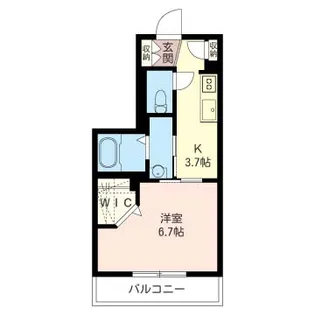 プラース緑園【2階】の間取り