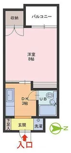 コーポラス陽光【2階】の間取り