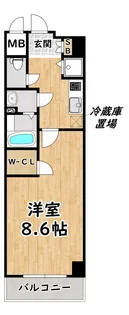 セオリー大阪アーバンレスト【3階】の間取り