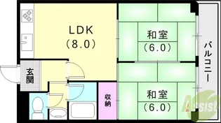 第2シティハイツ【3階】の間取り