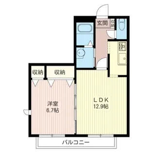 シエテプエルタス【1階】の間取り