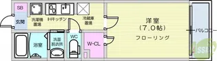 Asuteru愛宕橋(アステル愛宕橋)【4階】の間取り