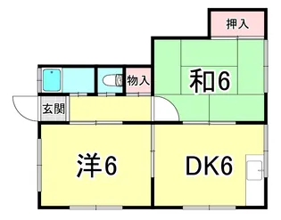井上ハイツ【1階】の間取り
