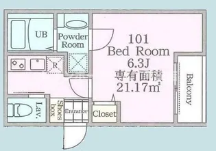 エクレール中央林間2【1階】の間取り