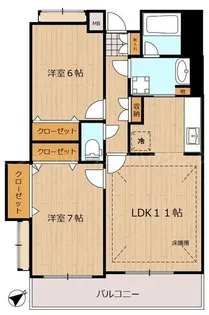 プラム12【2階】の間取り