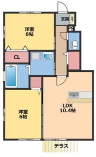グランアリビエ【1階】の間取り