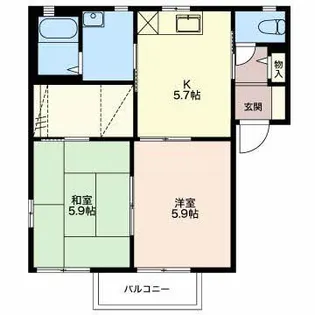 グリーンセトル C【2階】の間取り