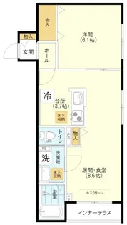 メゾン・ド・リラ【1階】の間取り