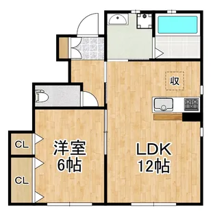 メゾンyasui B【1階】の間取り