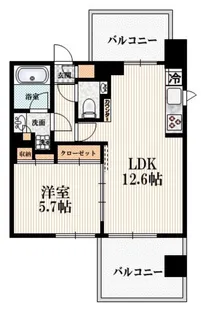 アトラス笹塚【9階】の間取り