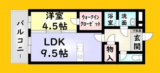 アヴィニールグランデ金田【5階】の間取り