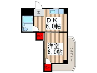 ウッドハウスナミキ【1階】の間取り