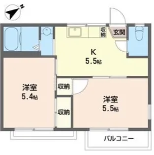 ビューテラス藤【2階】の間取り