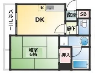 藤和シティーホームズ神戸花隈【3階】の間取り