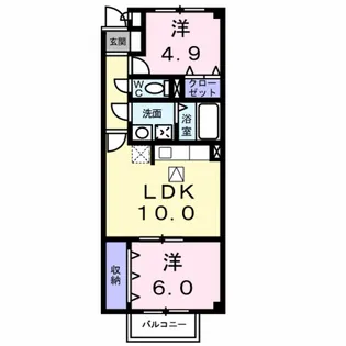グラン リオ【1階】の間取り