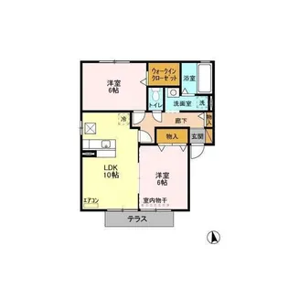 リビングタウンみどりの L【1階】の間取り