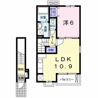 クラールブリーゼ今井【2階】の間取り