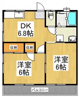 コーポツカサ【2階】の間取り