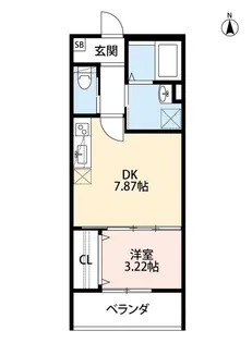 THE 北長尾【3階】の間取り