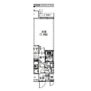 Alivis浪速東SoL TERRACE【7階】の間取り