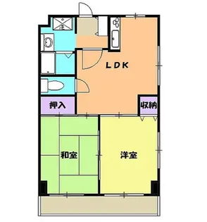 メゾンクラブエコー【1階】の間取り