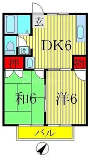 グリーンハイツ【1階】の間取り