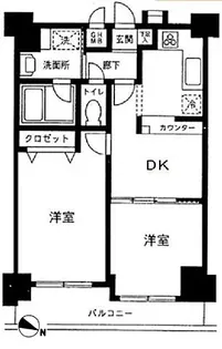 パレステュディオ日本橋浜町駅前【13階】の間取り