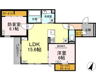 プリド【2階】の間取り