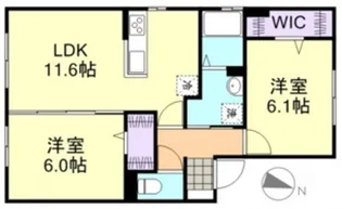 マ・シェリ【1階】の間取り