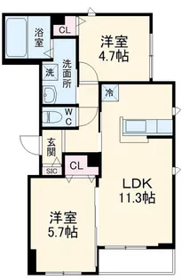メゾンアイIII【1階】の間取り