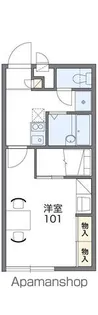 レオパレスCASA 二本松 1【1階】の間取り