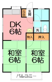 グリーンハイツIII【2階】の間取り