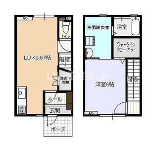 ビオラ木津B棟の間取り