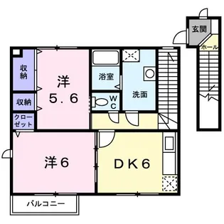 ラーピハイツII【2階】の間取り