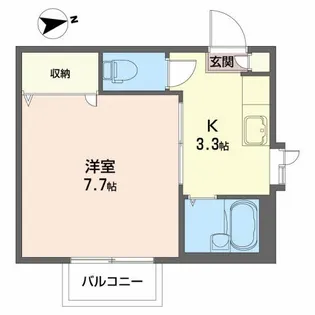 マーメゾンA【2階】の間取り