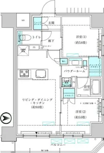 ヴィークブライト蔵前【11階】の間取り