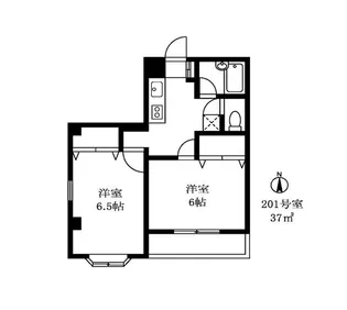 YMO弦巻【2階】の間取り