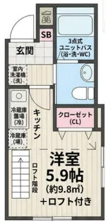 ミネルヴァ横浜港北2【2階】の間取り