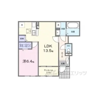 パルクレール【1階】の間取り