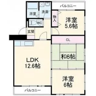 サンライト宝が丘【3階】の間取り