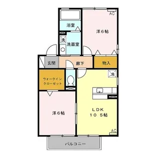 リビングタウン家代の里【2階】の間取り