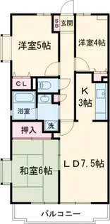 グレース桜新町【5階】の間取り