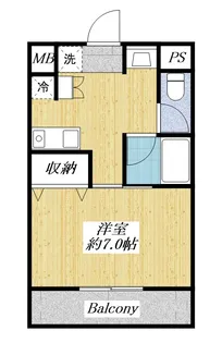 三沢NKマンション【3階】の間取り